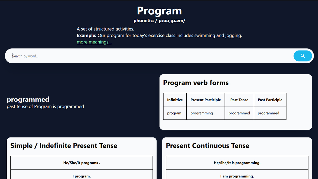 English Tenses by Caliche portfolio